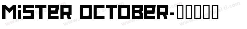 Mister October字体转换